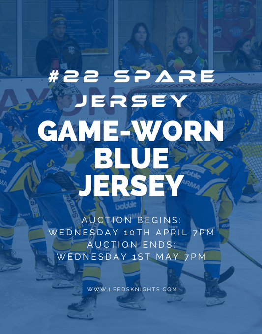 #22 Spare Jersey Game-Worn Blue Jersey