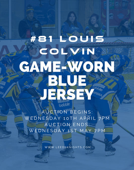 #81 Louis Colvin's Game-Worn Blue Jersey
