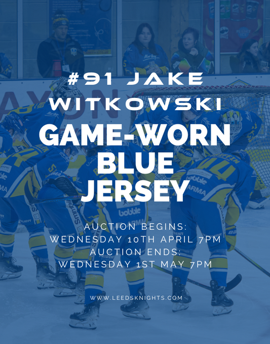 #91 Jake Witkowski's Game-Worn Blue Jersey