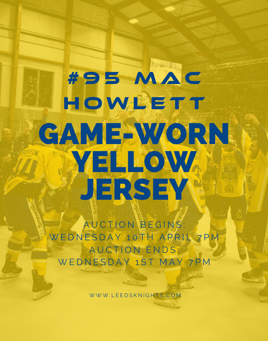 #95 Mac Howlett's Game-Worn Yellow Jersey