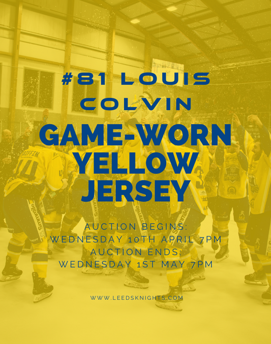 #81 Louis Colvin's Game-Worn Yellow Jersey