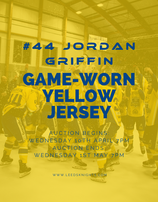 #44 Jordan Griffin's Game-Worn Yellow Jersey