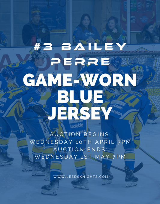#3 Bailey Perre Game-Worn Blue Jersey