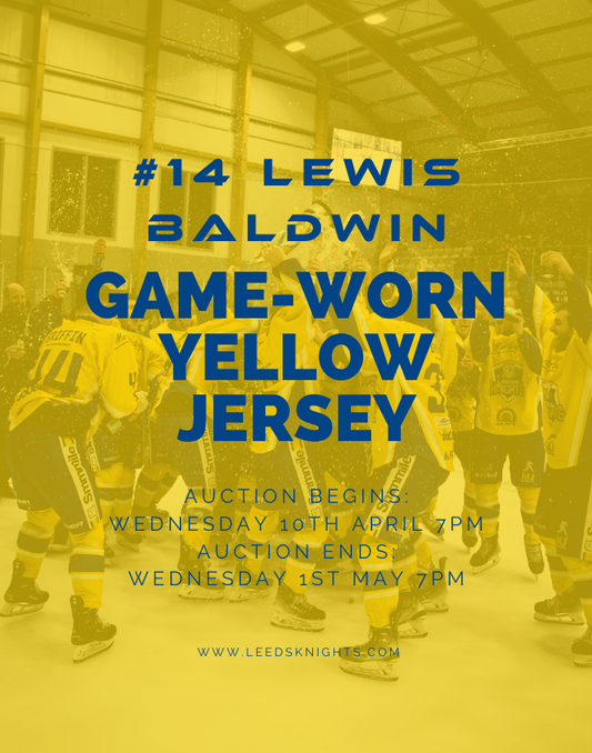 #14 Lewis Baldwin's Game-Worn Yellow Jersey