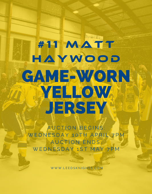 #11 Matt Haywood's Game-Worn Yellow Jersey