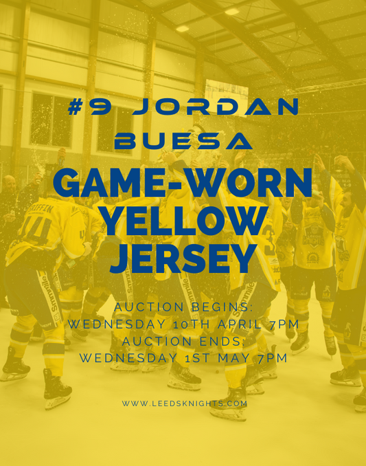 #9 Jordan Buesa's Game-Worn Yellow Jersey