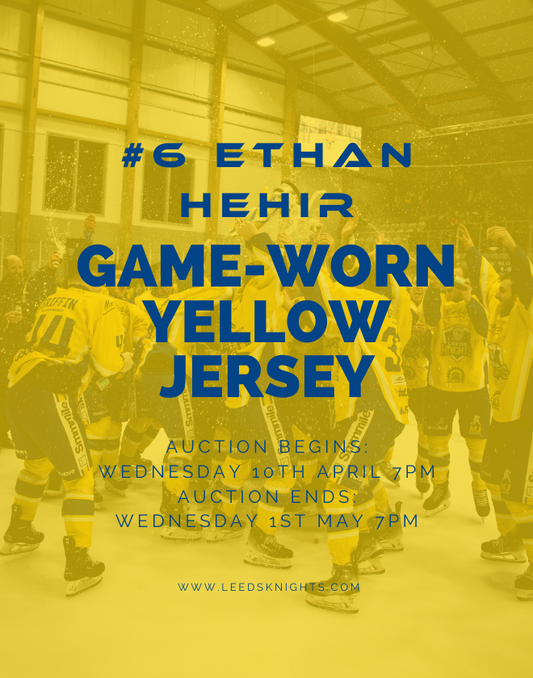 #6 Ethan Hehir's Game-Worn Yellow Jersey