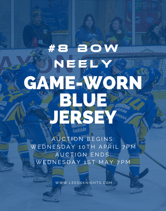 #8 Bow Neely Game-Worn Blue Jersey
