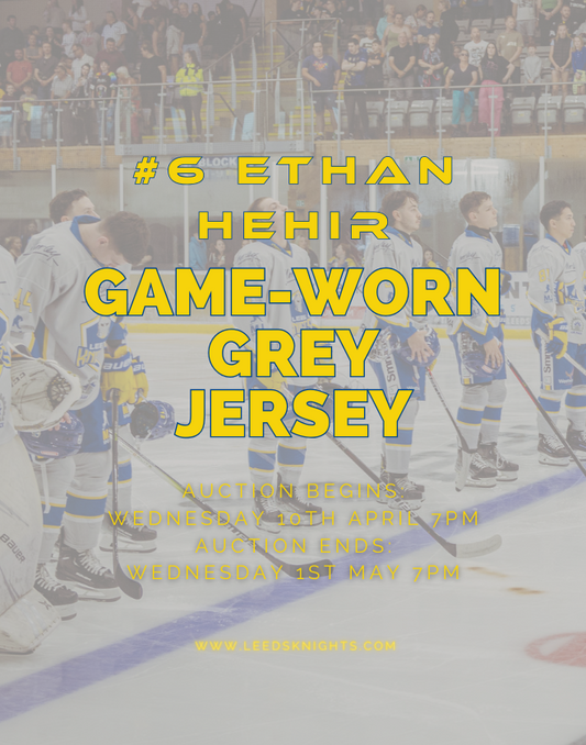#6 Ethan Hehir's Game-Worn Grey Jersey