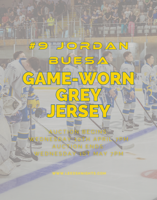 #9 Jordan Buesa's Game-Worn Grey Jersey