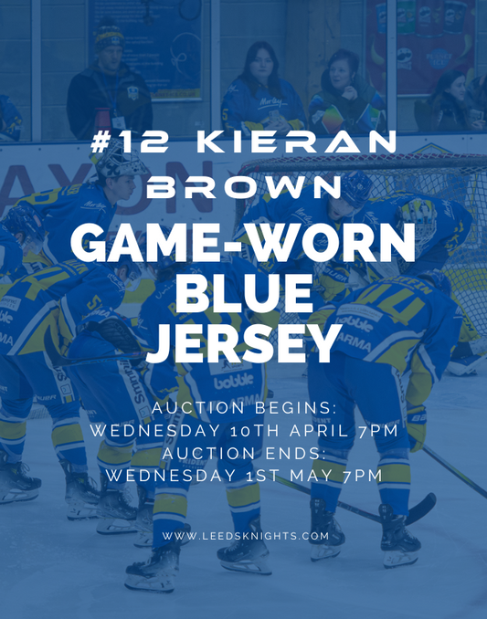 #12 Kieran Brown's Game-Worn Blue Jersey