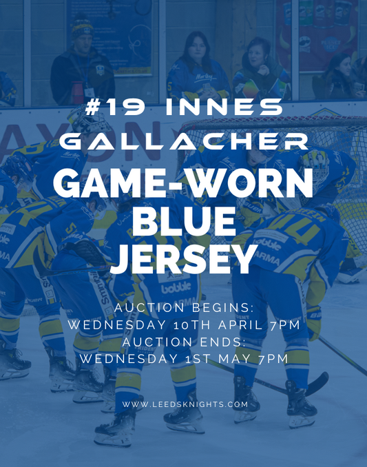 #19 Innes Gallacher Game-Worn Blue Jersey