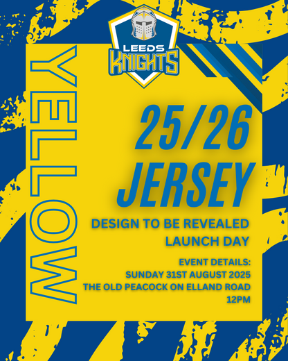 PRE-ORDER Leeds Knights 25/26 Jersey (YELLOW)