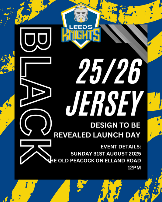 PRE-ORDER Leeds Knights 25/26 Jersey (BLACK)